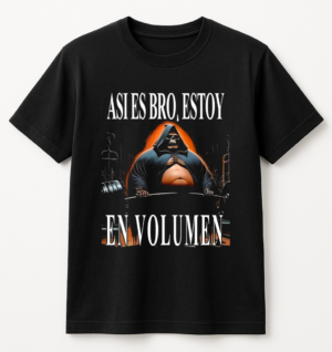 PLAYERA CALACAS GYM ESTOY EN VOLUMEN UNISEX MANGA CORTA