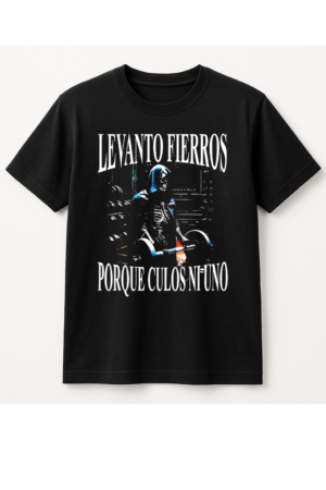 PLAYERA CALACAS GYM LEVANTO FIERROS MANGA CORTA