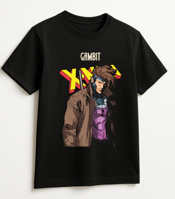 PLAYERA XMEN 90 GAMBITO UNISEX MANGA CORTA