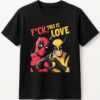 PLAYERA DEADPOOL & WOLVERINE LOVE UNISEX MANGA CORTA