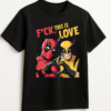 PLAYERA DEADPOOL & WOLVERINE LOVE UNISEX MANGA CORTA