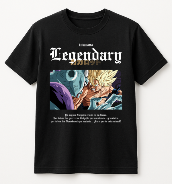 PLAYERA ANIME DRAGONBALL GOKU VS FREEZER MANGA CORTA