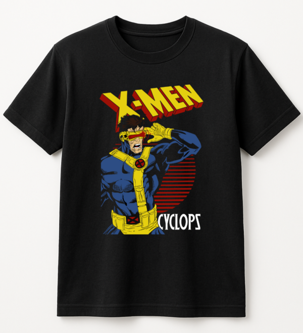 PLAYERA XMEN 90S CICLOPE UNISEX MANGA CORTA