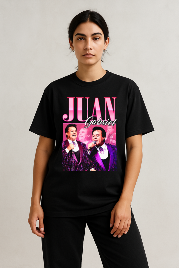 PLAYERA JUAN GABRIEL UNISEX MANGA CORTA