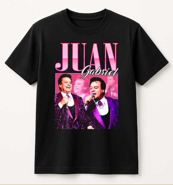 PLAYERA JUAN GABRIEL UNISEX MANGA CORTA