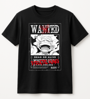 PLAYERA ANIME ONE PIECE LUFFY WANTED UNISEX MANGA CORTA