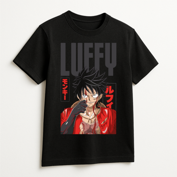 PLAYERA ANIME ONE PIECE LUFFY UNISEX MANGA CORTA