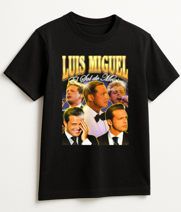 PLAYERA LUIS MIGUEL UNISEX MANGA CORTA