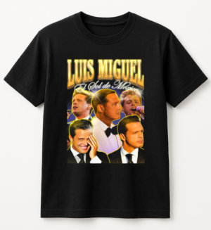 PLAYERA LUIS MIGUEL UNISEX MANGA CORTA