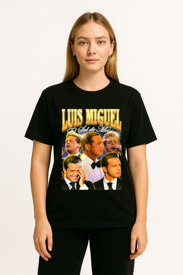 PLAYERA LUIS MIGUEL UNISEX MANGA CORTA