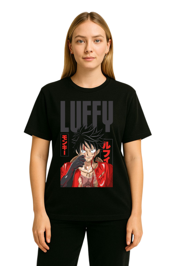 PLAYERA ANIME ONE PIECE LUFFY UNISEX MANGA CORTA