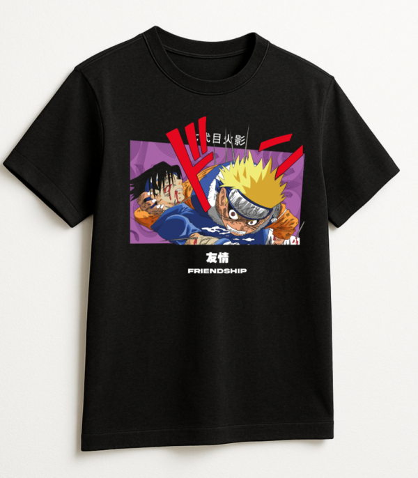 PLAYERA ANIME NARUTO/SASUKE UNISEX MANGA CORTA
