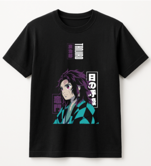 PLAYERA ANIME DEMON SLAYER TANJIRO KAMADO UNISEX MANGA CORTA