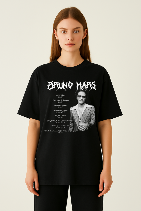 PLAYERA BRUNO MARS UNISEX MANGA CORTA