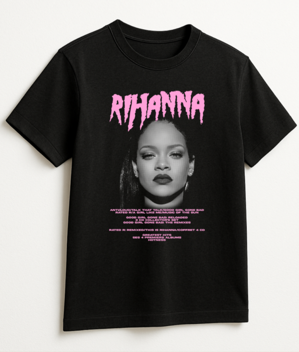 PLAYERA RIHANNA UNISEX MANGA CORTA