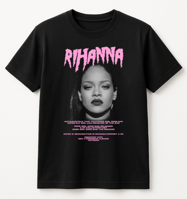 PLAYERA RIHANNA UNISEX MANGA CORTA