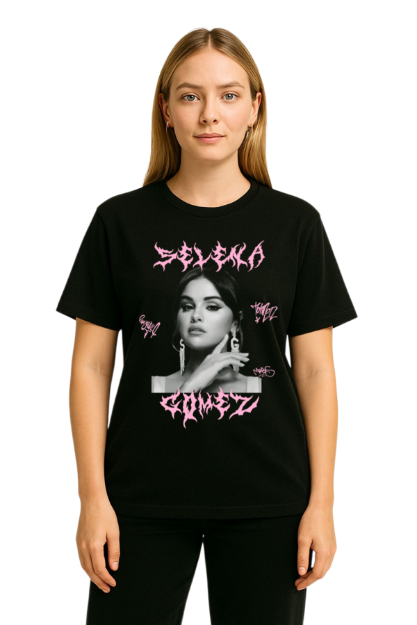 PLAYERA SELENA GOMEZ UNISEX MANGA CORTA