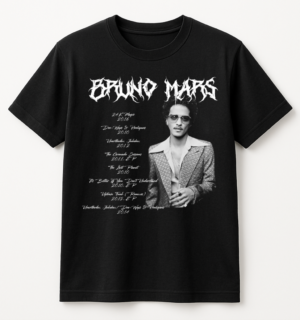 PLAYERA BRUNO MARS UNISEX MANGA CORTA