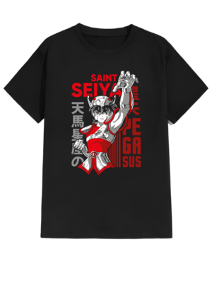 PLAYERA ESTAMPADA ANIME SAINT SEIYA RED