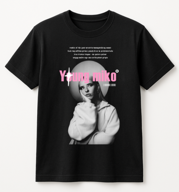 PLAYERA YOUNG MIKO UNISEX MANGA CORTA