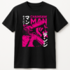 PLAYERA ANIME CHAINSAW MAN PINK UNISEX MANGA CORTA