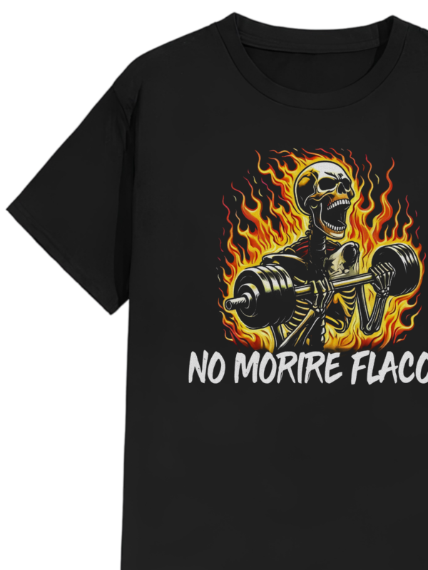 PLAYERA UNISEX ESTAMPADA CALACAS CHIDAS GYM NO MORIRE FLACOO