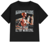 PLAYERA ESTAMPADA GYM BOXY FIT CALACAS CHIDAS TOP MUNICIPAL