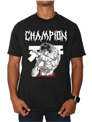 PLAYERA ANIME UNISEX BAKI HANMA MANGA CORTA
