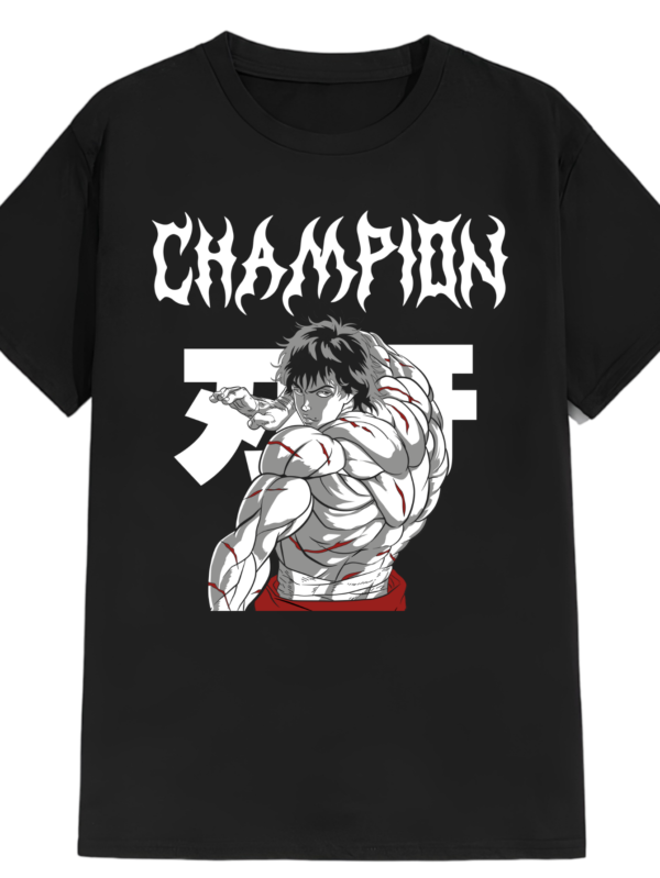PLAYERA ANIME UNISEX BAKI HANMA MANGA CORTA
