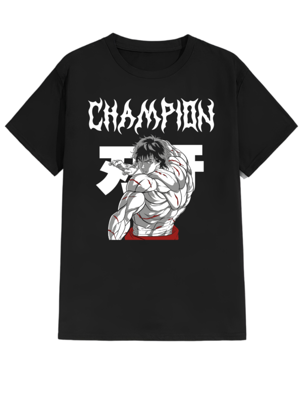 PLAYERA ANIME UNISEX BAKI HANMA MANGA CORTA
