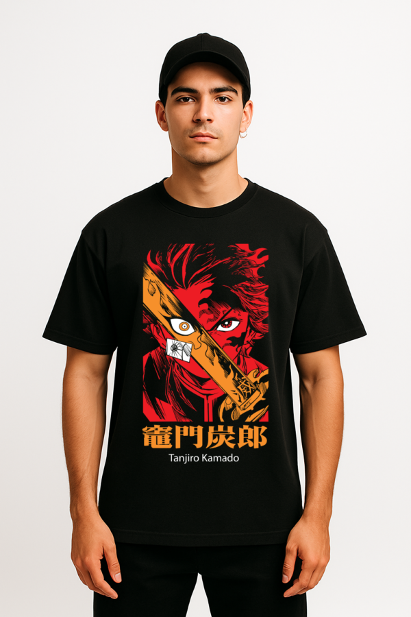 PLAYERA ANIME DEMON SLAYER UNISEX MANGA CORTA TANJIRO