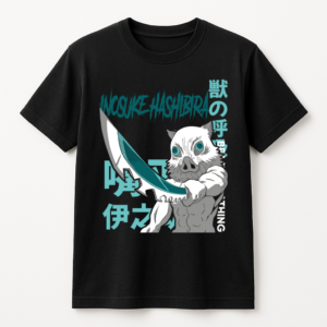 PLAYERA ANIME DEMON SLAYER UNISEX MANGA CORTA INOSUKE