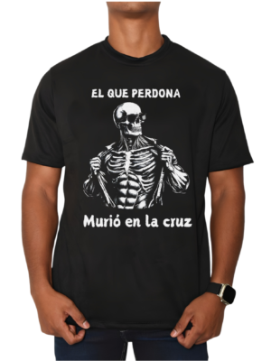 PLAYERA NEGRA CALACAS CHIDAS GYM EL QUE PERDONA