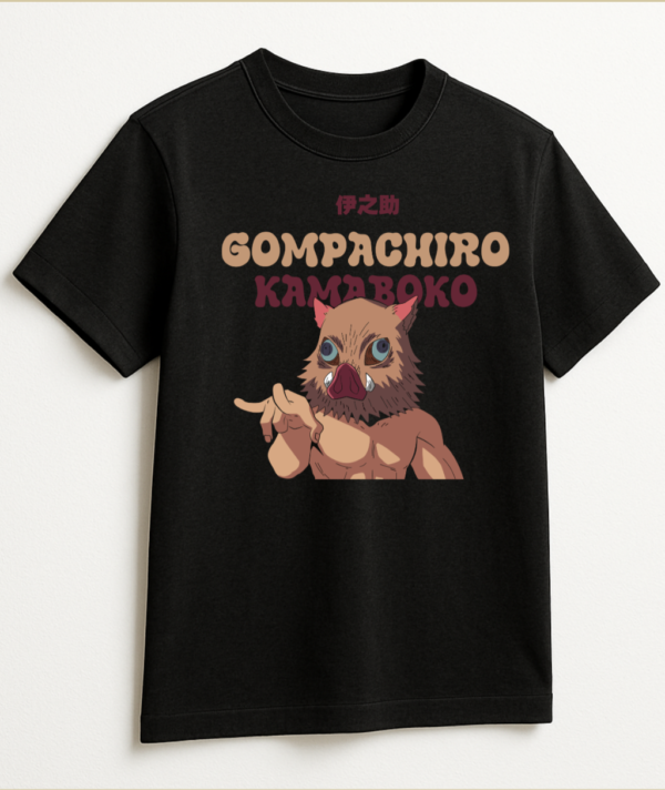 PLAYERA ANIME DEMON SLAYER INOSUKE MANGA CORTA GOMPACHIRO