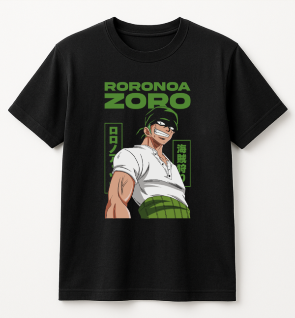 PLAYERA ANIME ONE PIECE RORONOA ZORO UNISEX