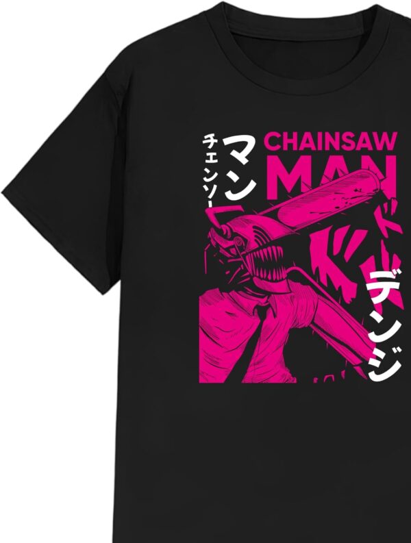 PLAYERA ESTAMPADA CHAINSAW MAN NEON EDICIÓN LIMITADA