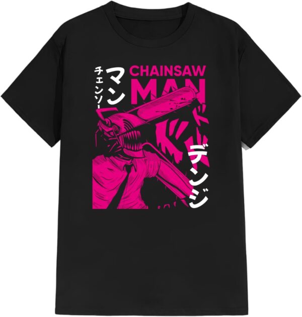 PLAYERA ESTAMPADA CHAINSAW MAN NEON EDICIÓN LIMITADA