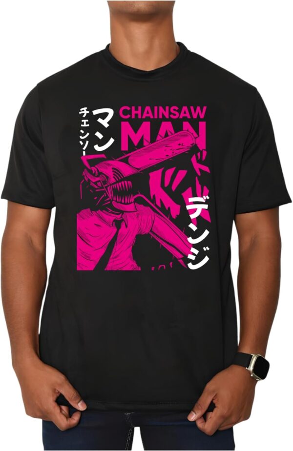 PLAYERA ESTAMPADA CHAINSAW MAN NEON EDICIÓN LIMITADA