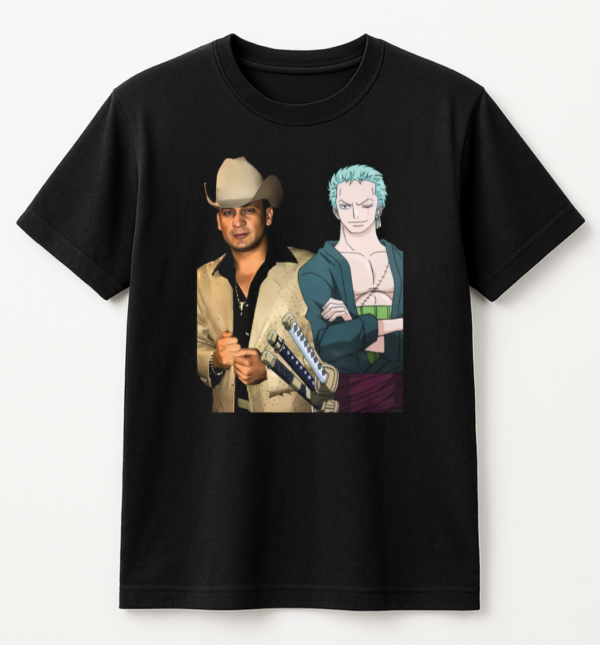 PLAYERA VALENTIN ELIZANDE ZORO MANGA CORTA
