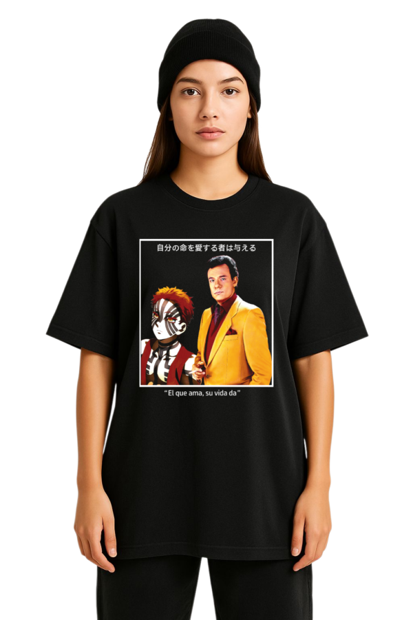 1_20250917_223105_0000 Playera anime Akaza José José | Algodón unisex | Envío México