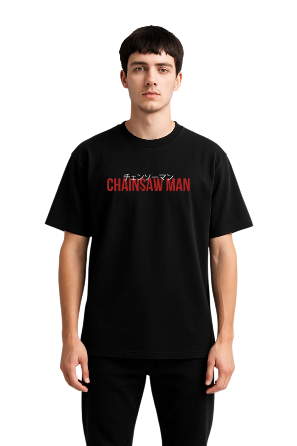 PLAYERA CHAINSAW MAN DENJI RED UNISEX