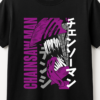 PLAYERA CHAINSAW MAN PURPLE UNISEX